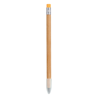 BAMBOO PENCIL WITH METAL GRAPHITE TIP AND ERASER  
