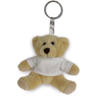 KEY CHAIN BEAR WITH DRESSED T-SHIRT